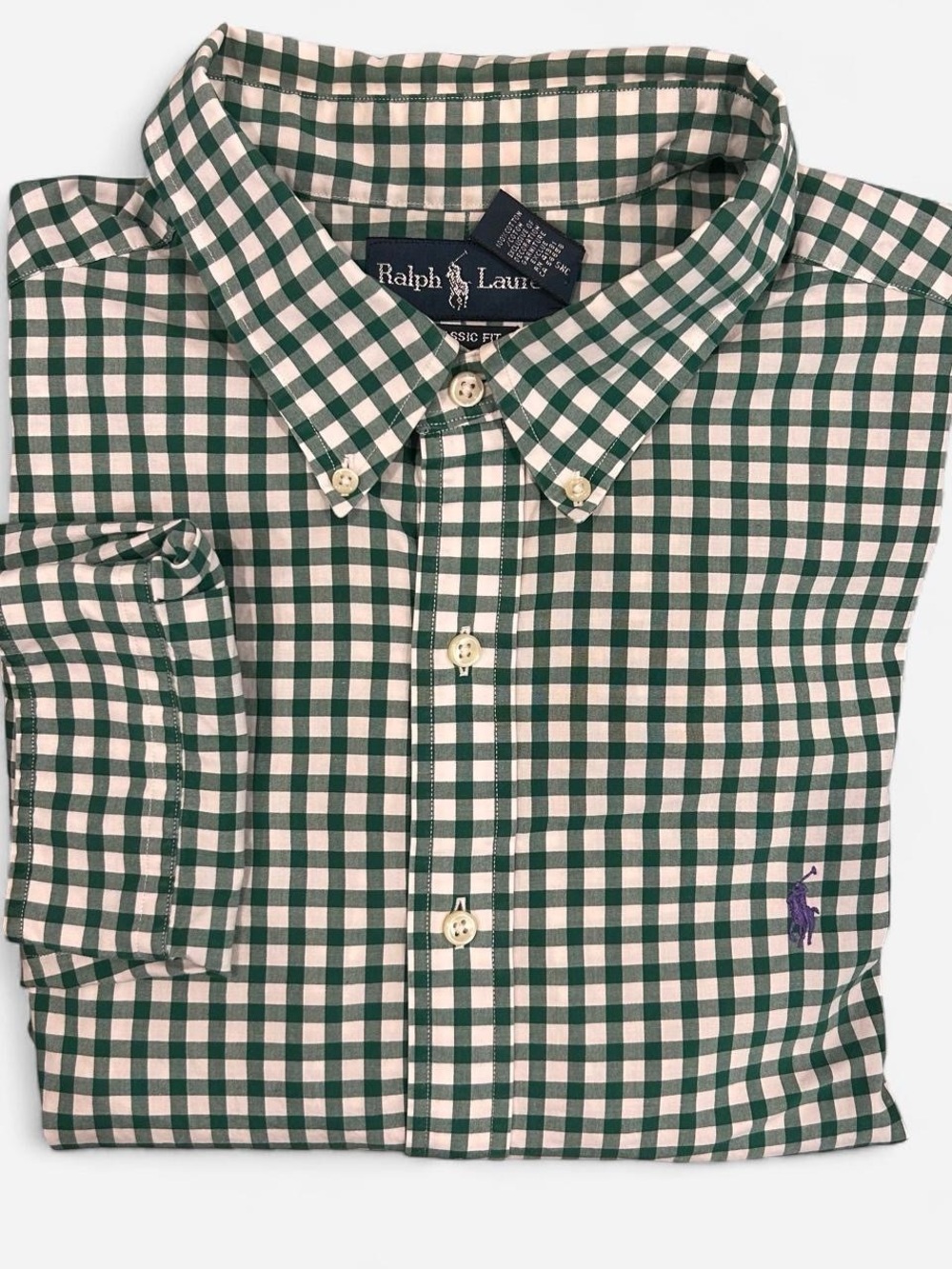 Men’s Ralph Lauren Classic Fit Button-Down Dress Shirt XXL